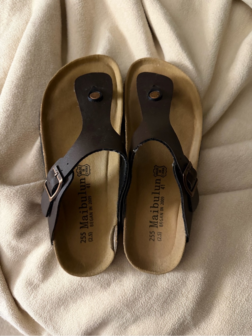 Women’s Maibulun Brown Leather Sandals